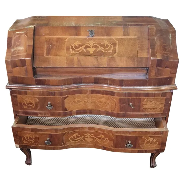 Pamono Walnut Secretaire, Italy, 1980s Discount