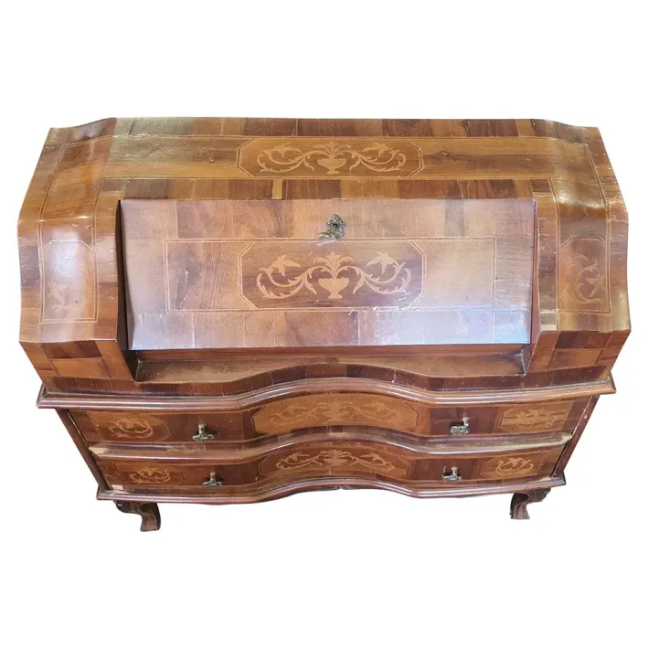 Pamono Walnut Secretaire, Italy, 1980s Discount