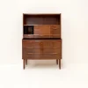 Pamono Walnut Secretary with Wave Front by Erling Torvits, Denmark, 1960s Hot