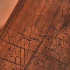 Pamono Walnut Slab Cabinet with Three Drawers Online