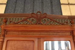 Pamono Wardrobe, Bedframe and Nightstand from Jacob and Josef Kohn, 1890s, Set of 3 Discount