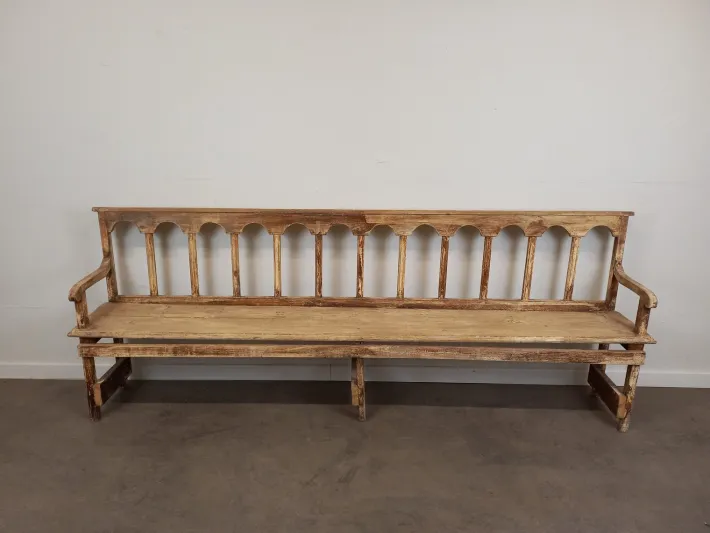 Pamono Weathered Church Bench New