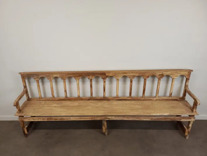 Pamono Weathered Church Bench New