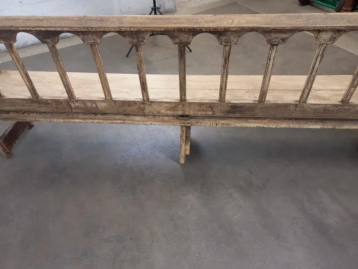 Pamono Weathered Church Bench New