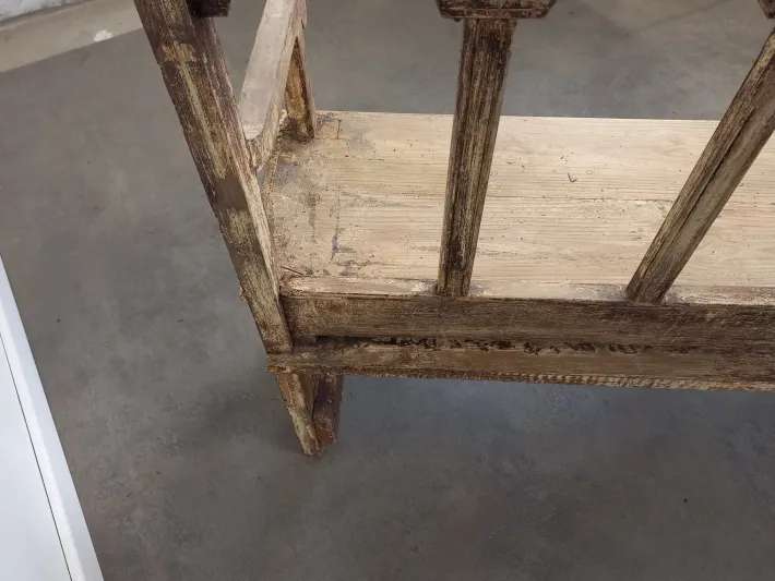 Pamono Weathered Church Bench New