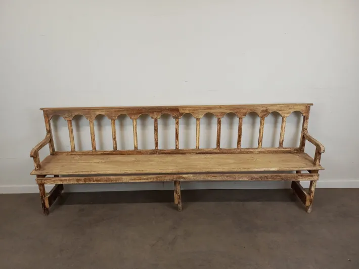 Pamono Weathered Church Bench New