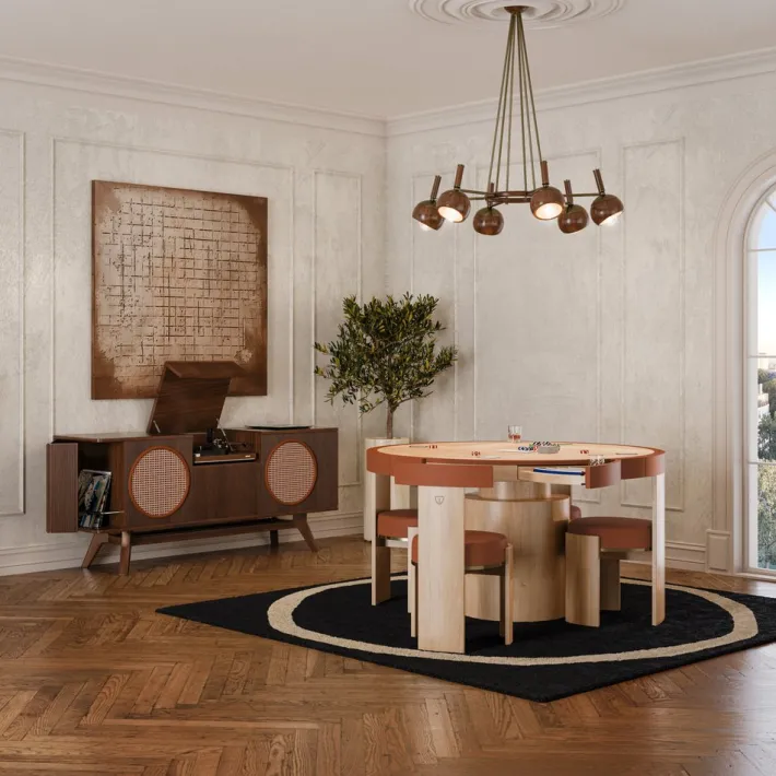 Pamono Wellesly Game Table by Wood Tailors Club New