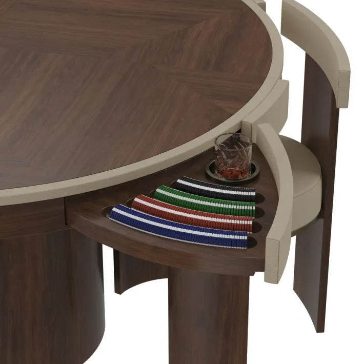 Pamono Wellesly Game Table by Wood Tailors Club New
