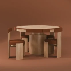 Pamono Wellesly Game Table by Wood Tailors Club New