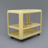 Pamono White Bar Trolley by Alberto Rosselli for Kartell, 1970s New