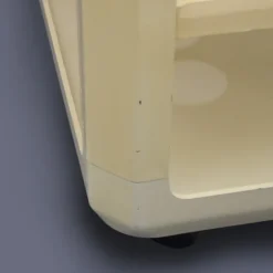 Pamono White Bar Trolley by Alberto Rosselli for Kartell, 1970s New