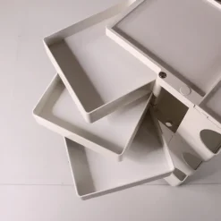 Pamono White Boby Cart by Joe Colombo for Bieffeplast Outlet