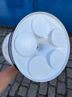 Pamono White Bottle Holder Side Table from Flair Holland Online