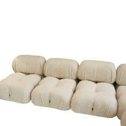 Pamono White Boucle Fabric Camaleonda Modular Sofa Set by Mario Bellini for B&b Italia, 1972, Set of 9 Hot