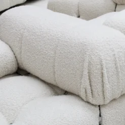 Pamono White Boucle Fabric Camaleonda Modular Sofa Set by Mario Bellini for B&b Italia, 1972, Set of 9 Hot
