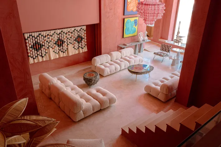 Pamono White Boucle Fabric Camaleonda Modular Sofa Set by Mario Bellini for B&b Italia, 1972, Set of 9 Hot