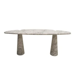 Pamono White Carrara Marble Eros Console Table by Angelo Mangiarotti for Skipper, Italy Discount