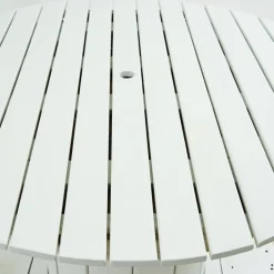 Pamono White Coil Wooden Outdoor Table Discount