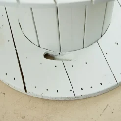 Pamono White Coil Wooden Outdoor Table Discount