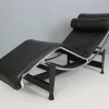 Pamono White Leather LC4 Chaise Longue by Le Corbusier for Cassina, 1980s Clearance