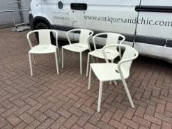 Pamono White Patio Chairs by Jasper Morrison for Magis, Set of 4 Best