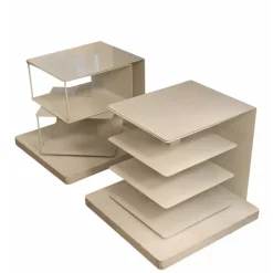 Pamono White Ptolomeo Bookcases, 1980s, Set of 2 Best