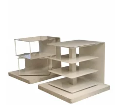 Pamono White Ptolomeo Bookcases, 1980s, Set of 2 Best