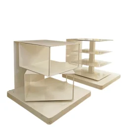 Pamono White Ptolomeo Bookcases, 1980s, Set of 2 Best