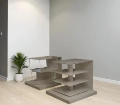 Pamono White Ptolomeo Bookcases, 1980s, Set of 2 Best