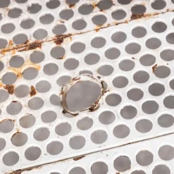 Pamono White Square Outdoor Table by Rene Malaval, 1950s New