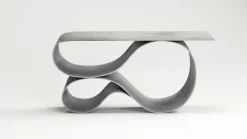 Pamono Whorl Console in Concrete Canvas by Neal Aronowitz The Exceptional