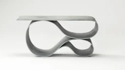 Pamono Whorl Console in Concrete Canvas by Neal Aronowitz The Exceptional