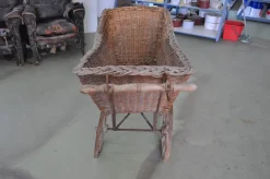 Pamono Wicker & Wood Pram, 1930s Best