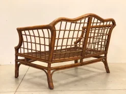 Pamono Wicker and Bamboo Sofa, 1970s Hot