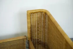 Pamono Wicker Bed by Adalberto Dal Lago, 1960s Clearance