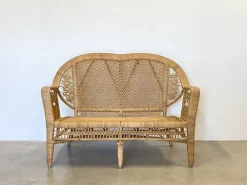 Pamono Wicker Lounge Set, 1980s, Set of 4 Outlet