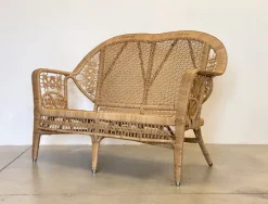 Pamono Wicker Lounge Set, 1980s, Set of 4 Outlet