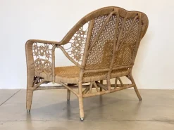 Pamono Wicker Lounge Set, 1980s, Set of 4 Outlet