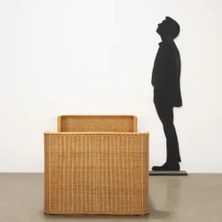 Pamono Wicker Single Bed, 1970s Best