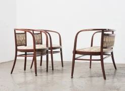 Pamono Wiener Secession Seating Set by Otto Wagner for Mundus Austria, 1903, Set of 3 Sale