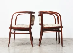 Pamono Wiener Secession Seating Set by Otto Wagner for Mundus Austria, 1903, Set of 3 Sale