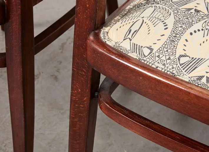 Pamono Wiener Secession Seating Set by Otto Wagner for Mundus Austria, 1903, Set of 3 Sale