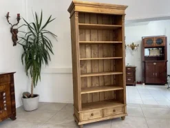 Pamono Wilhelminian Style Bookcase in Natural Wood Best