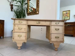 Pamono Wilhelminian Style Desk in Natural Wood