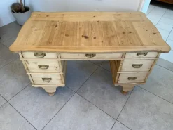 Pamono Wilhelminian Style Desk in Natural Wood