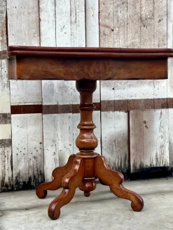 Pamono Willem III Dutch Mahogany Game Table, 1855s Hot