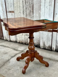 Pamono Willem III Dutch Mahogany Game Table, 1855s Hot