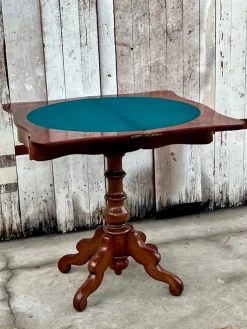 Pamono Willem III Dutch Mahogany Game Table, 1855s Hot