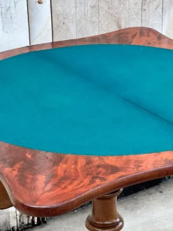 Pamono Willem III Dutch Mahogany Game Table, 1855s Hot