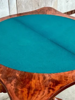 Pamono Willem III Dutch Mahogany Game Table, 1855s Hot